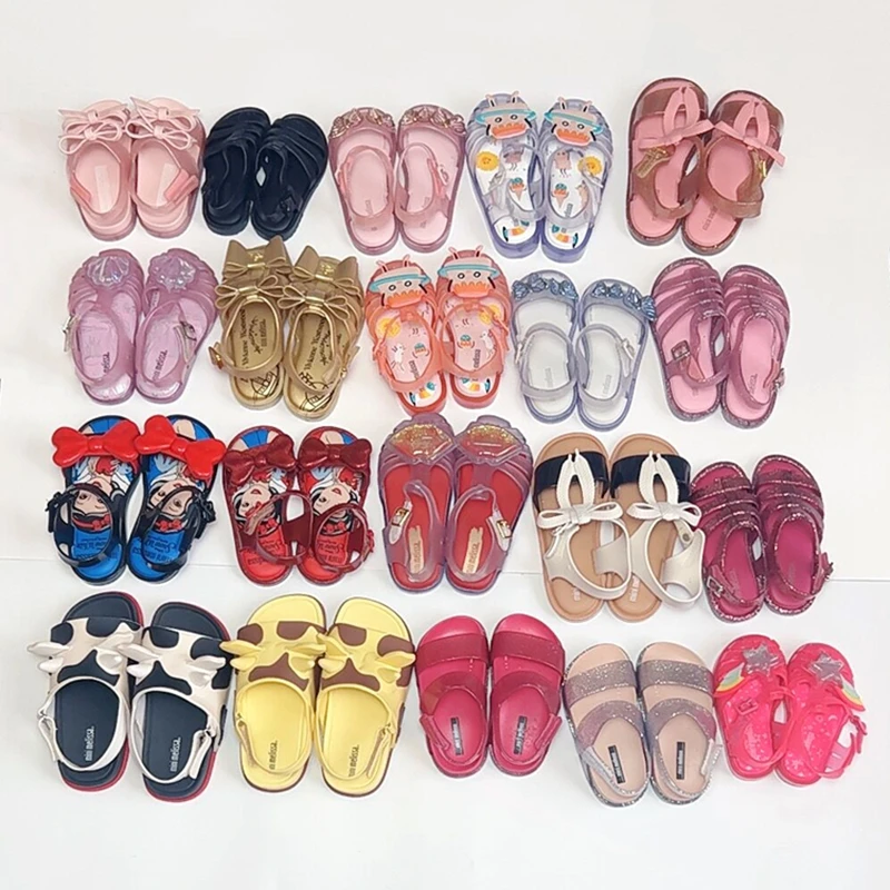 正品巴西本土原产夏季童鞋女童包头果冻鞋儿童凉鞋小童