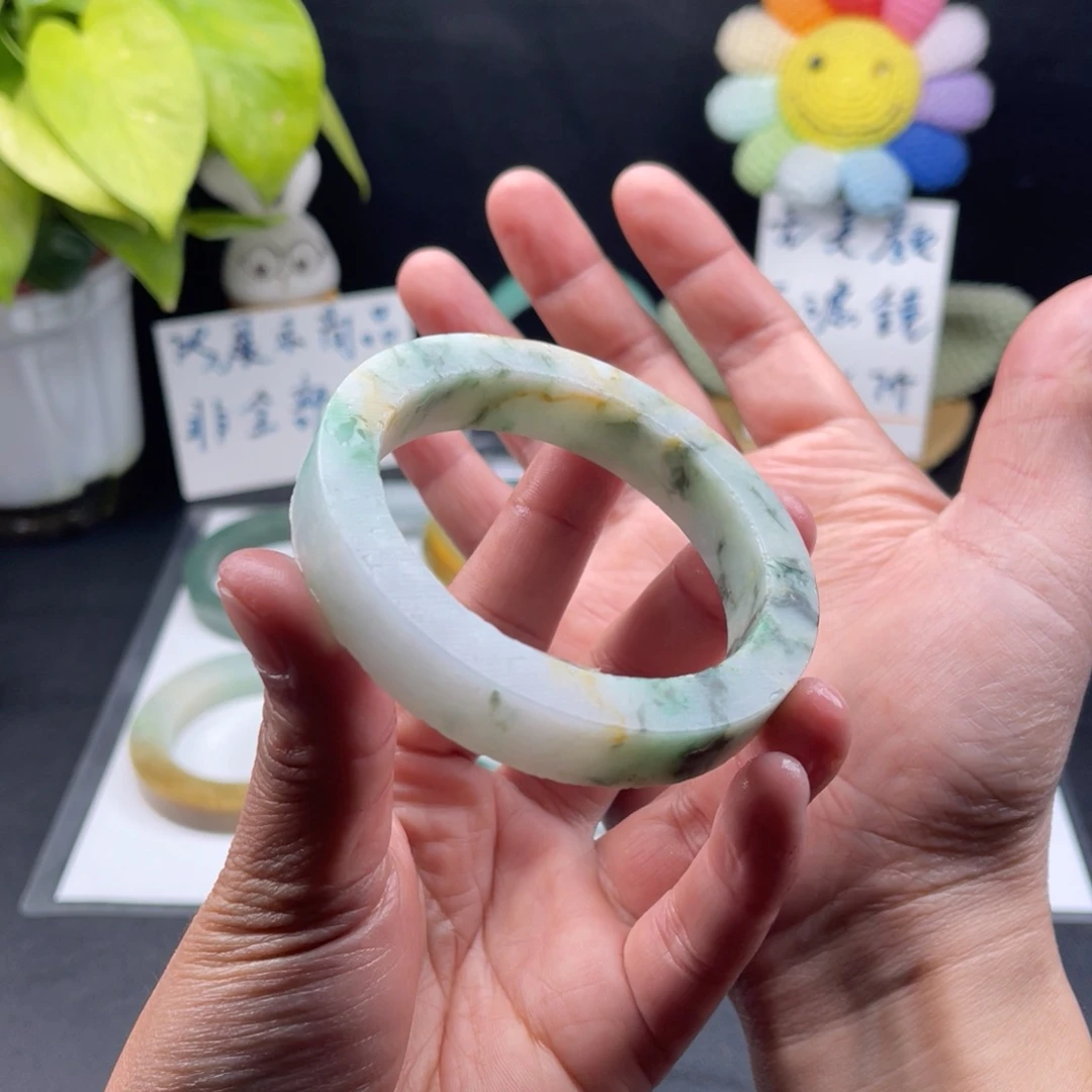 【闪购商品】定制翡翠59-60正圈未镶嵌手镯