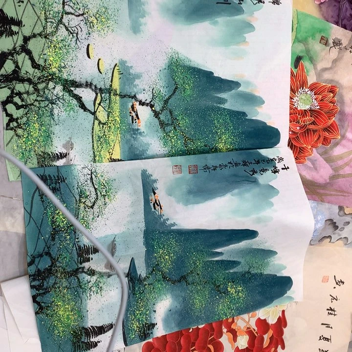 青*国画艺术作品欣赏