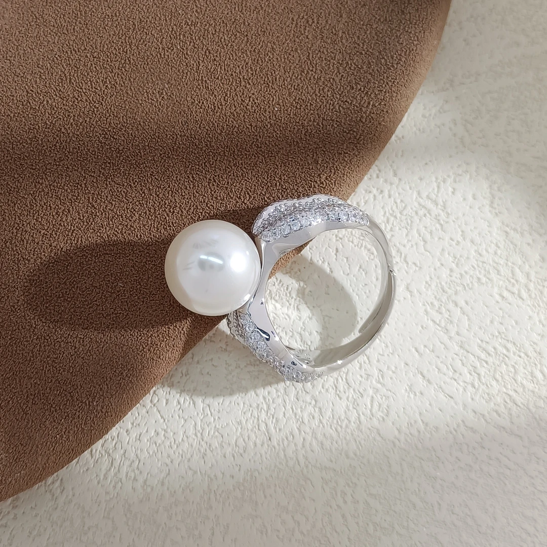 铜合金合成锆石戒指 WHSM-002717【绮梦星戒】戒指精致欧美时尚气质