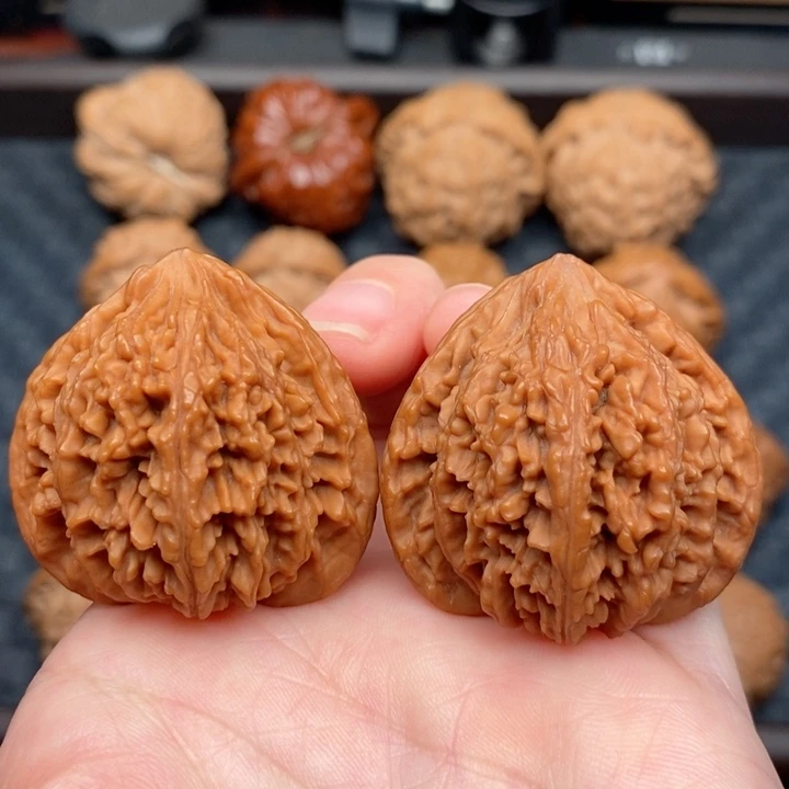 文玩核桃把件野生全品公子帽