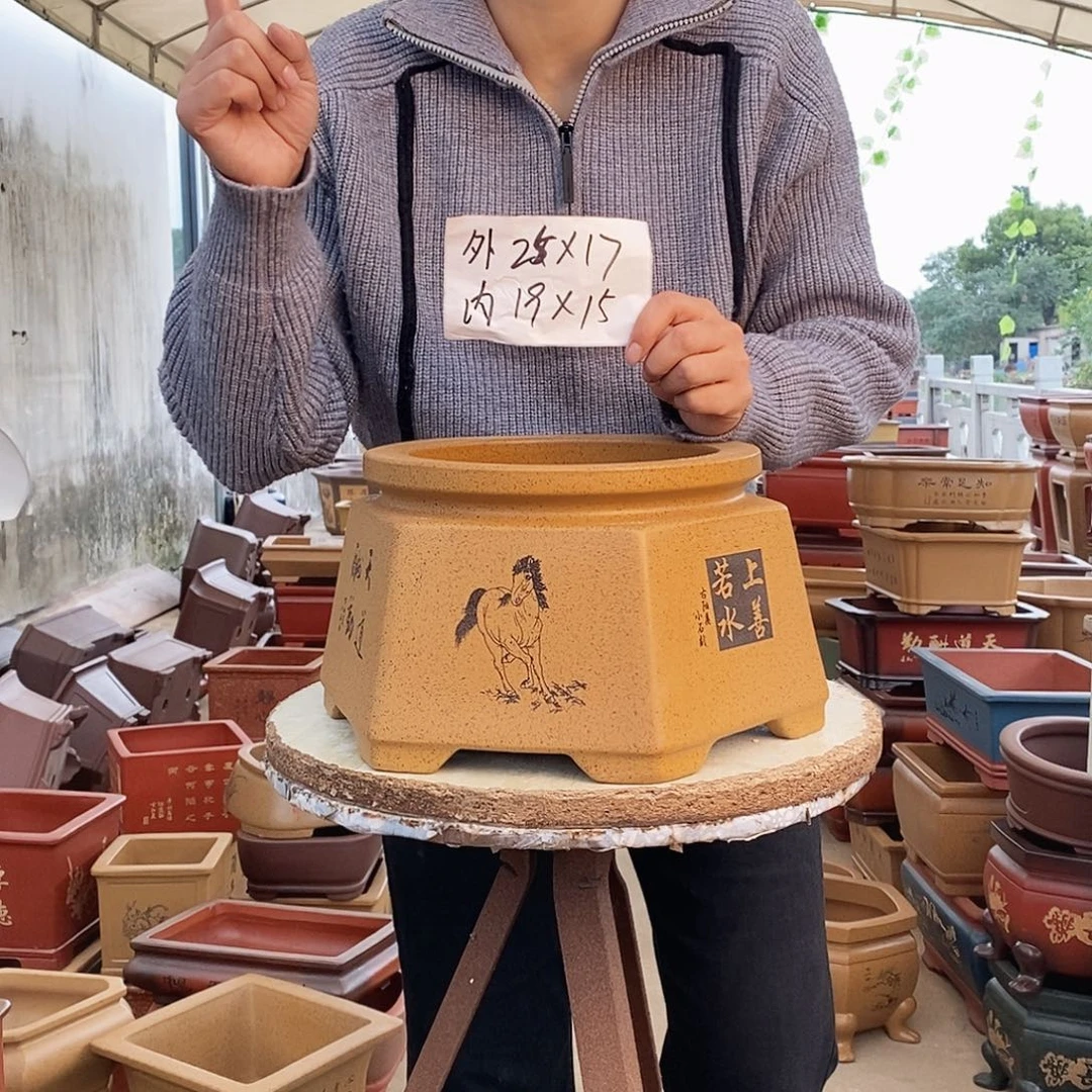 紫砂花盆紫砂花盆