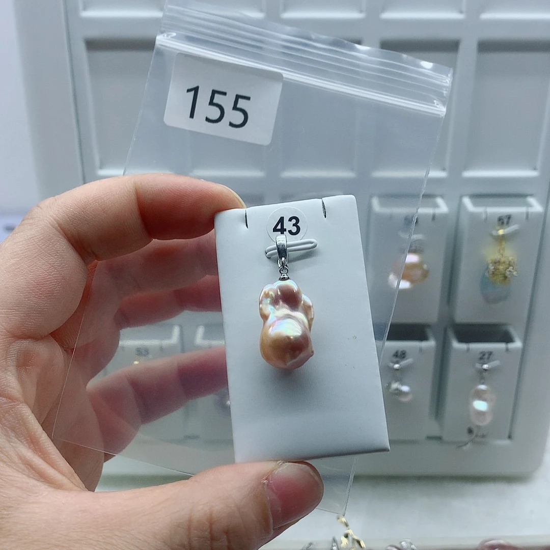 淡水珍珠吊坠(不含链)合金