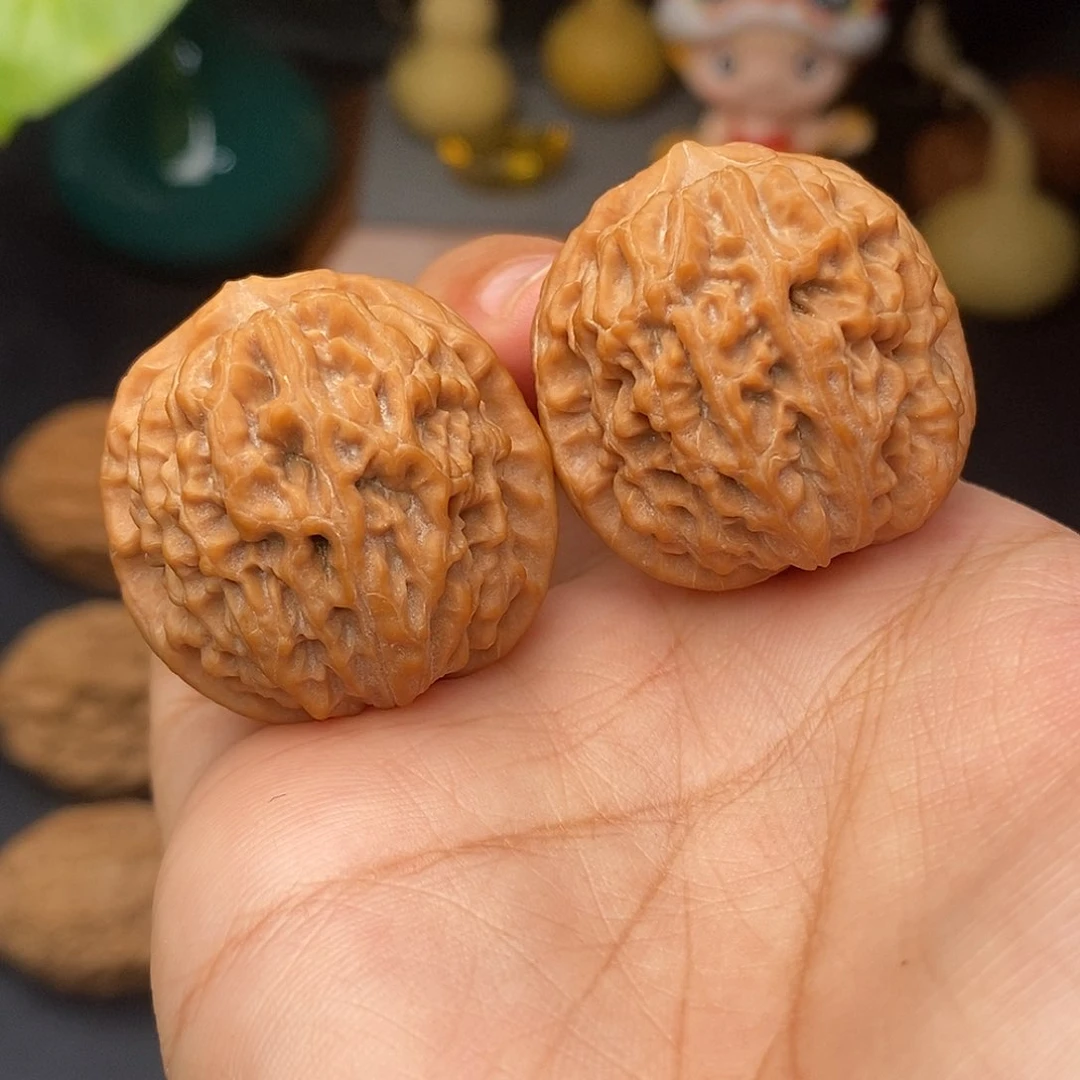 把件文玩核桃荔枝纹全品31.5