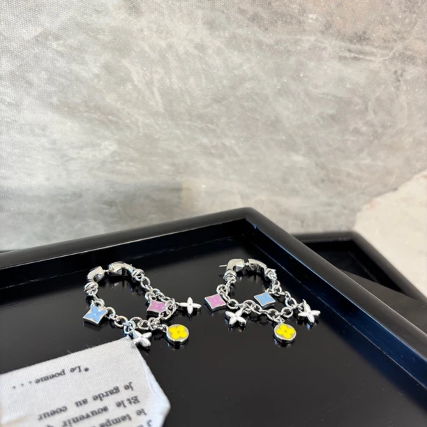 铜合金珐琅耳饰 花花流苏耳环EH3255