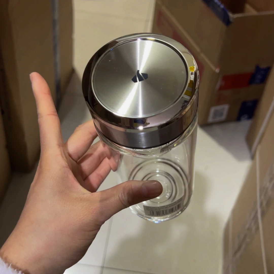 U49本色单层烫手玻璃杯➕杯套。