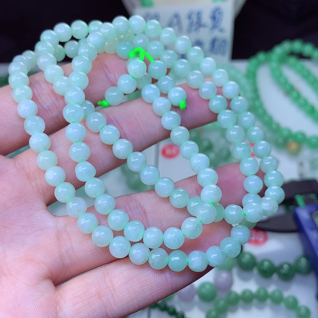 翡翠毛衣链未镶嵌