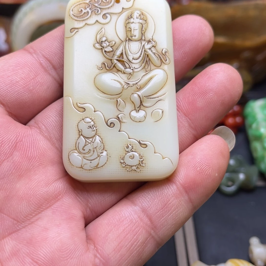 和田玉挂件未镶嵌用****4