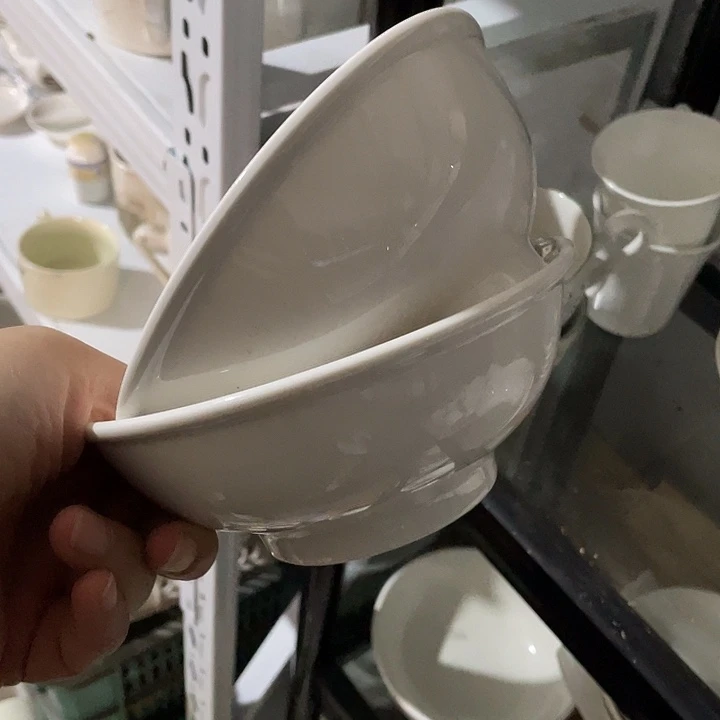杯强化瓷高足碗2个 微瑕
