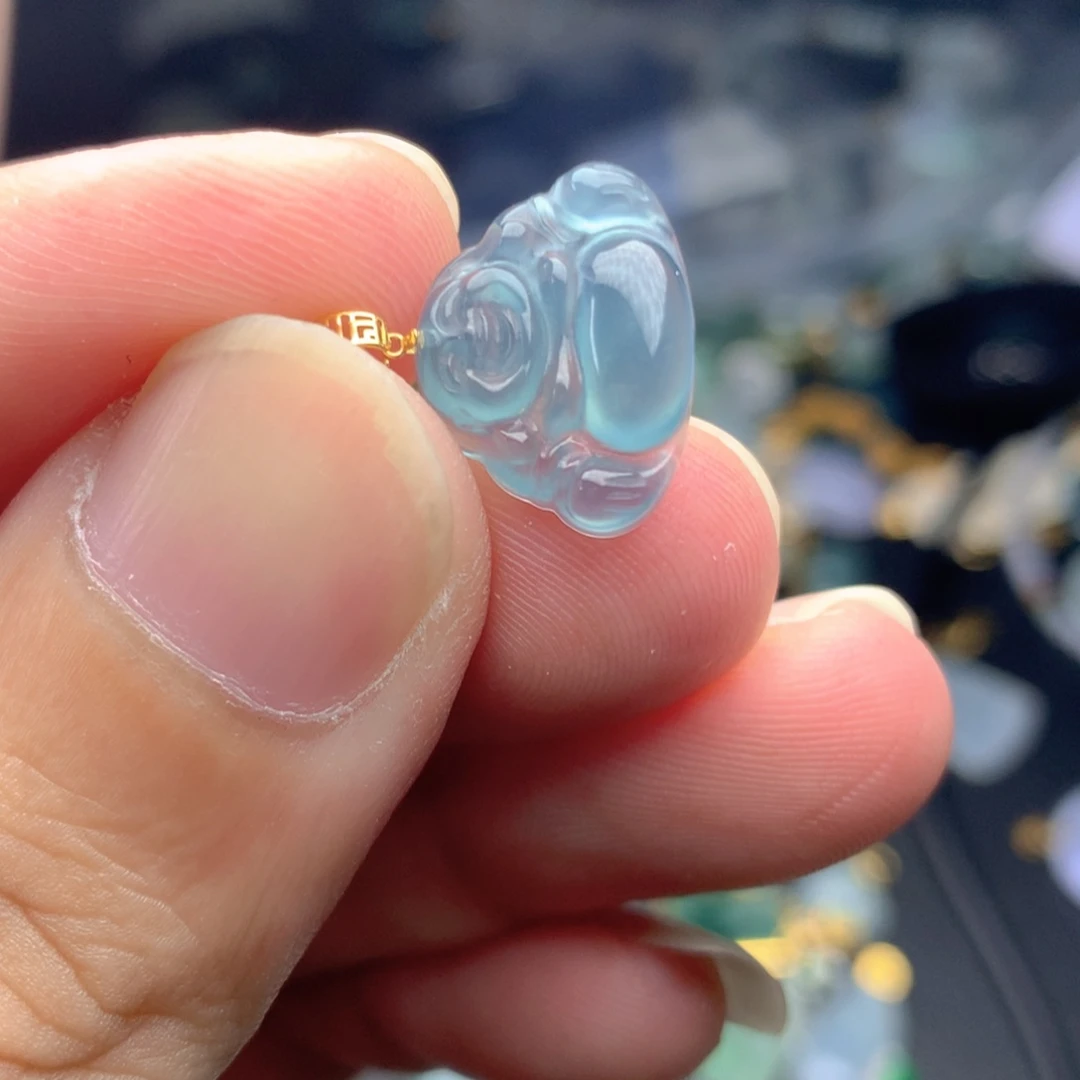 【闪购商品】翡翠18K金镶嵌颈饰翡翠