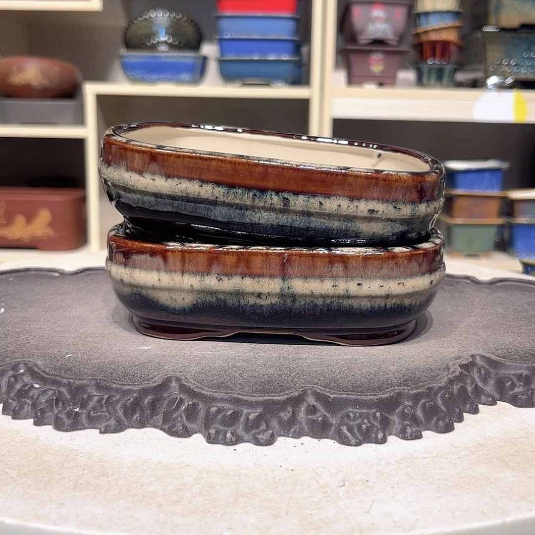 紫砂花盆瑕疵走形不平4-16-11-2