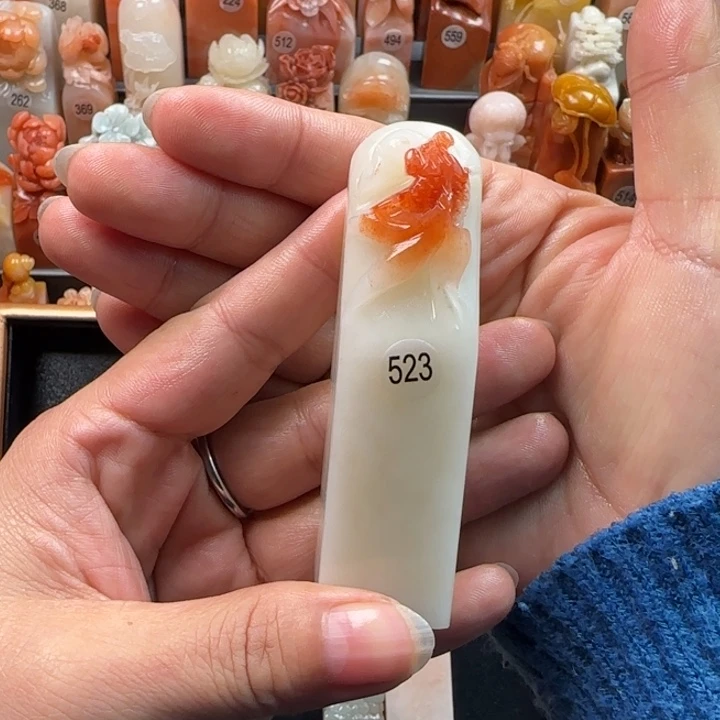 昌化石印石影**说2.3厘米左右包刻字