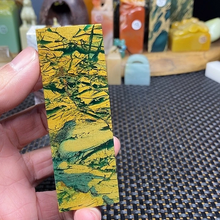 青田石印石四川雅安绿