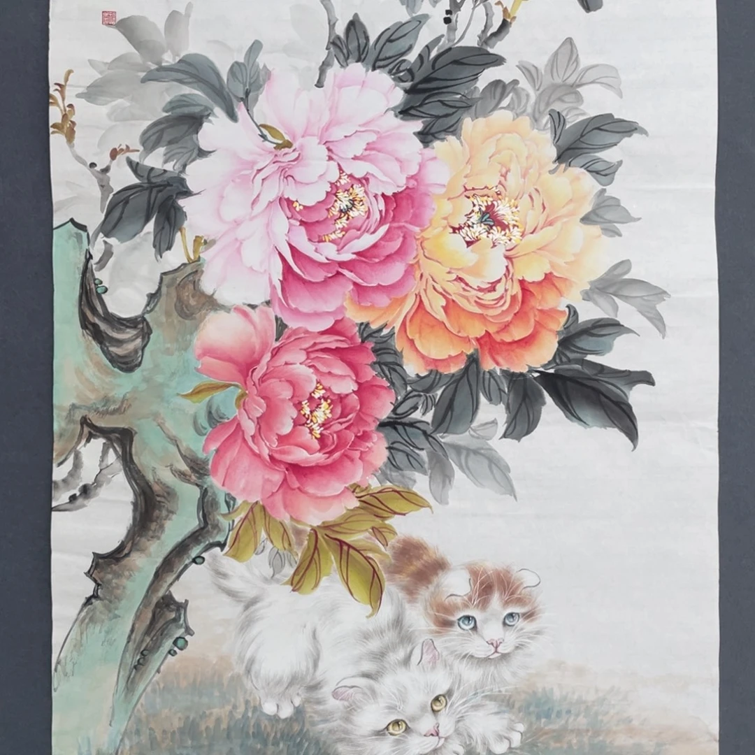 国画何福菊老师绘画