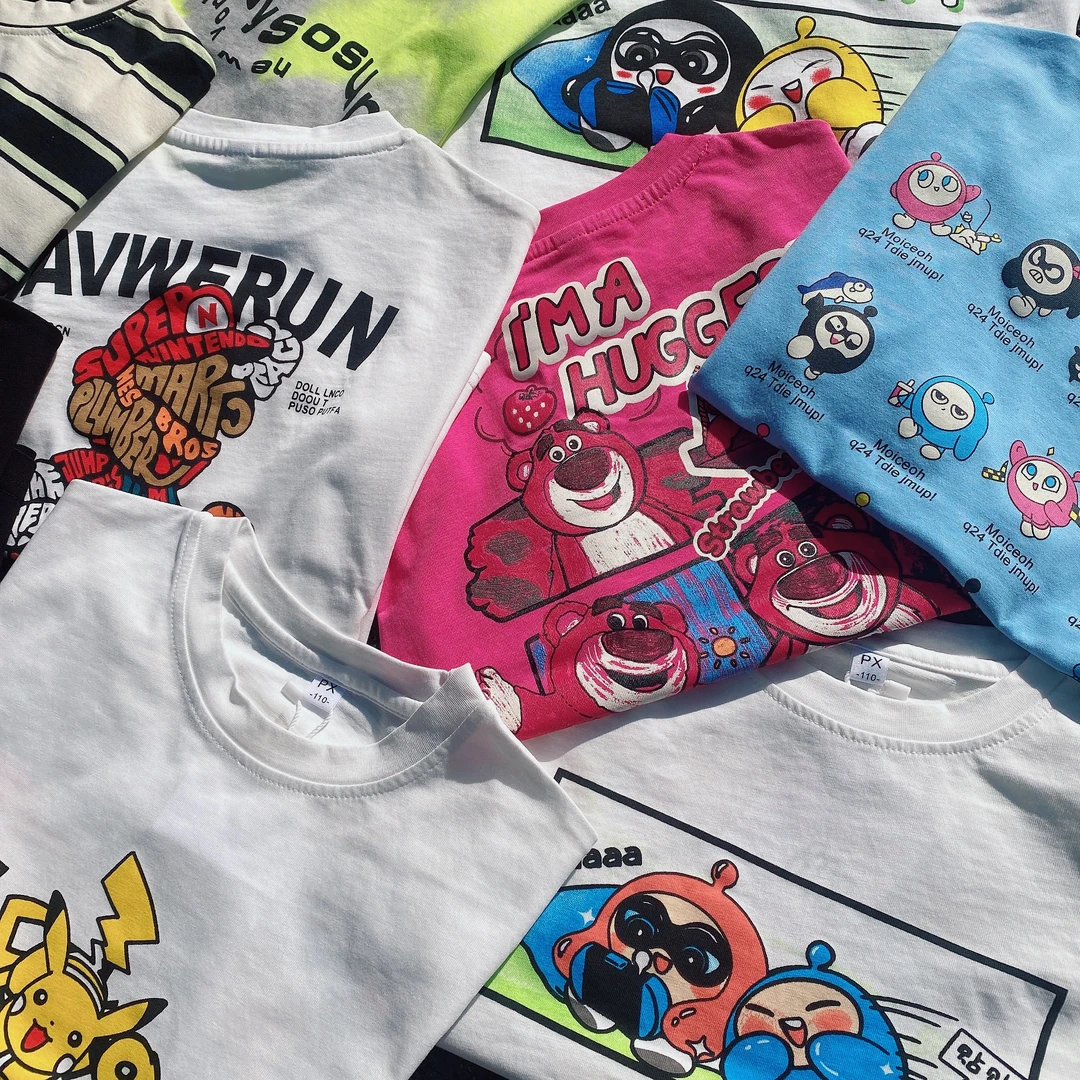 2025-7夏季百搭宽松圆领吸汗短袖T恤休闲时尚款