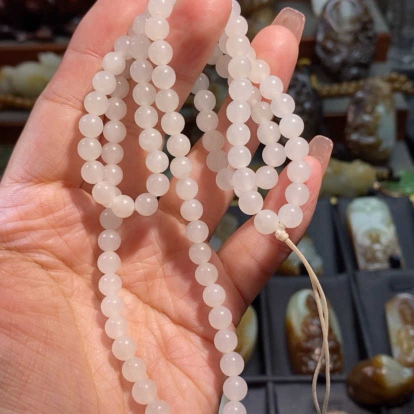 【闪购商品】和田玉珠链未镶嵌
