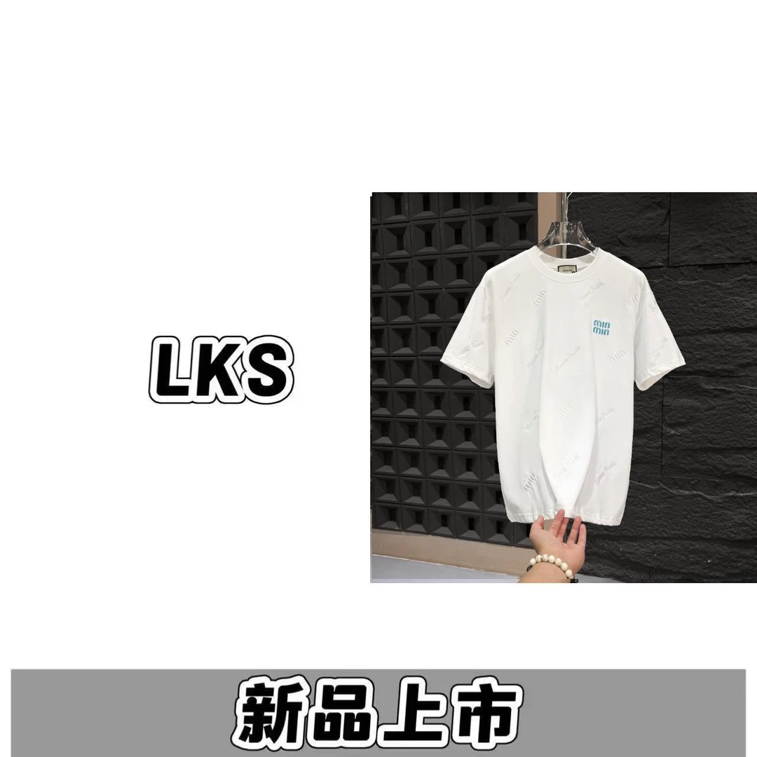 A18318（莲姐）-2025年新款高端轻奢重工刺绣百搭休闲短袖