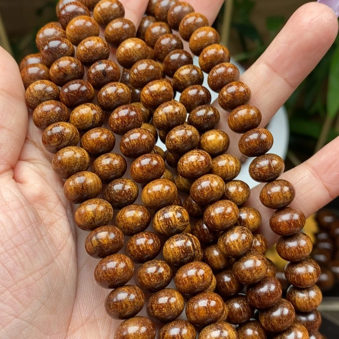 贡木手串/手链贡木8×10黄金算盘珠