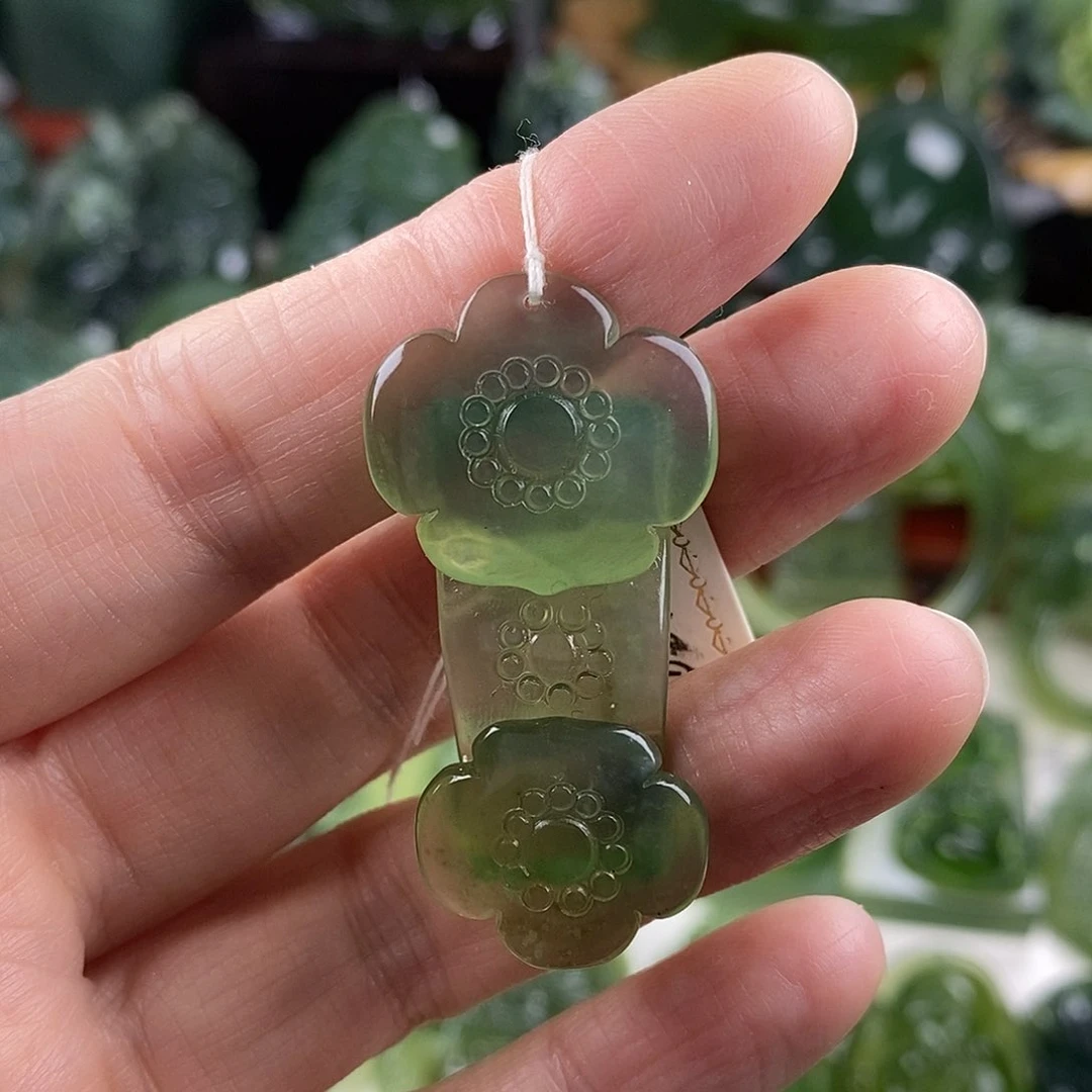 岫玉未镶嵌挂件挂件