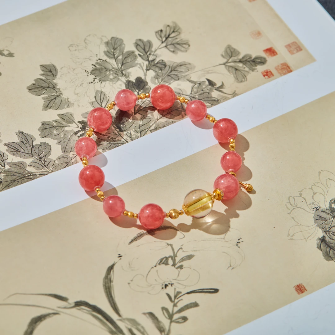 【云上雅岚】朝暮丨18K红纹石单圈手串多样性发一#XYGD398004-B