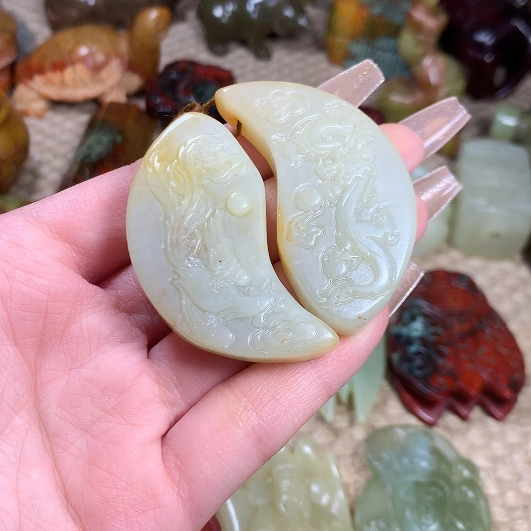 白玉菩提吊坠挂件