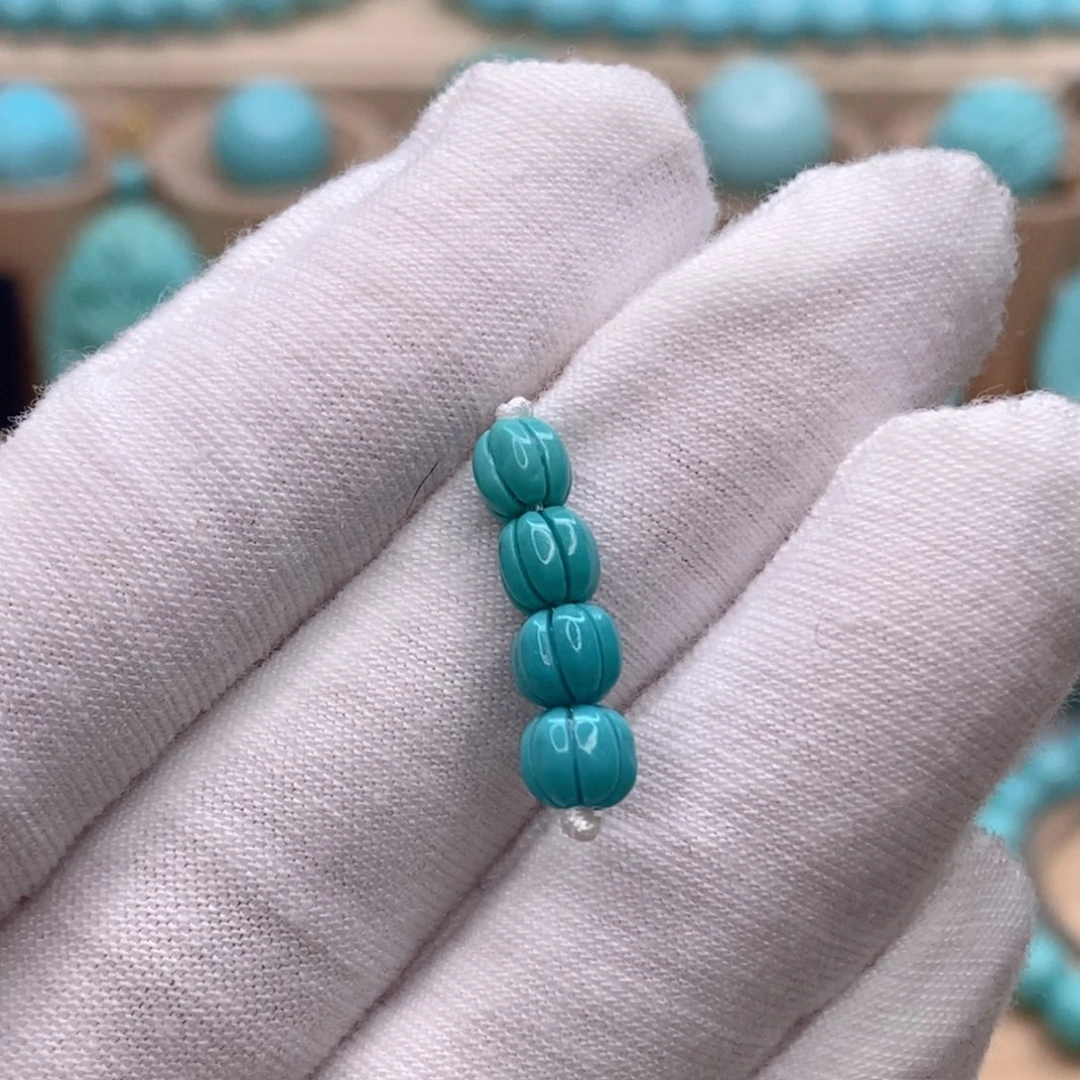 绿松石未镶嵌珠宝奇石5.1mm