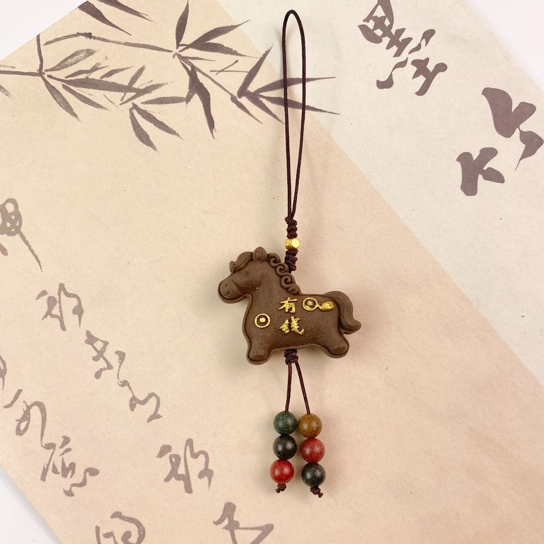 【鹅梨帐中香】马上有钱手工合香挂件挂饰手机链