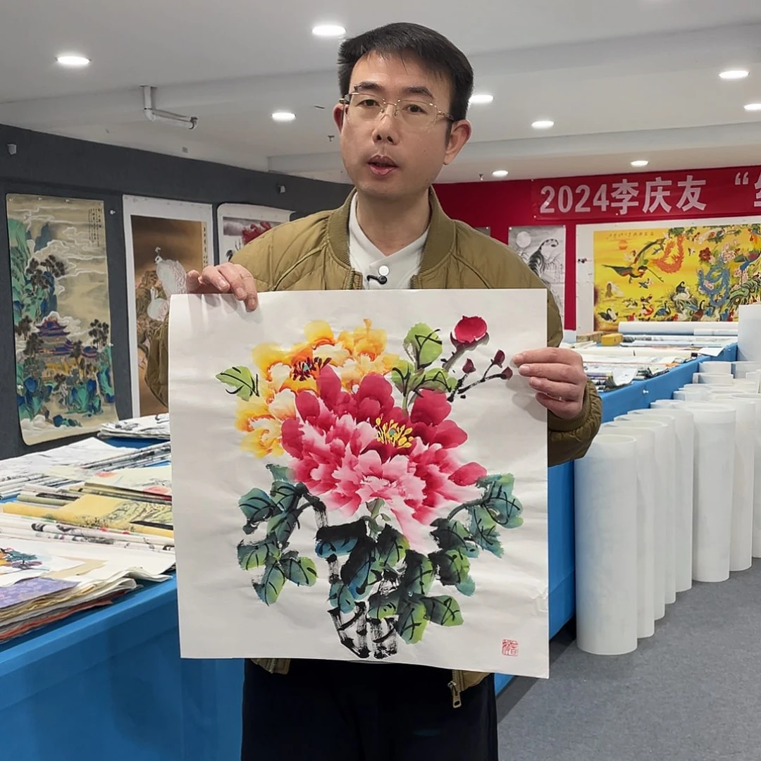 国画今天上午国画作品展示