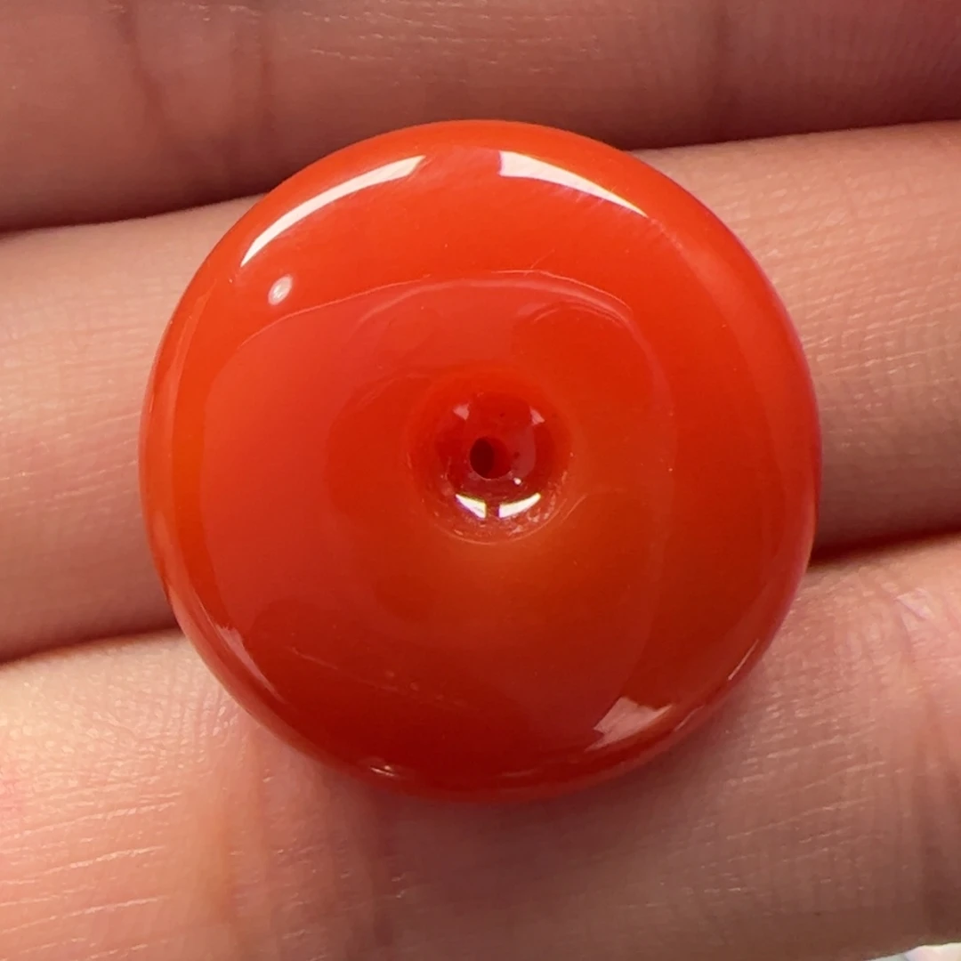南红玛瑙未镶嵌平安扣19mm