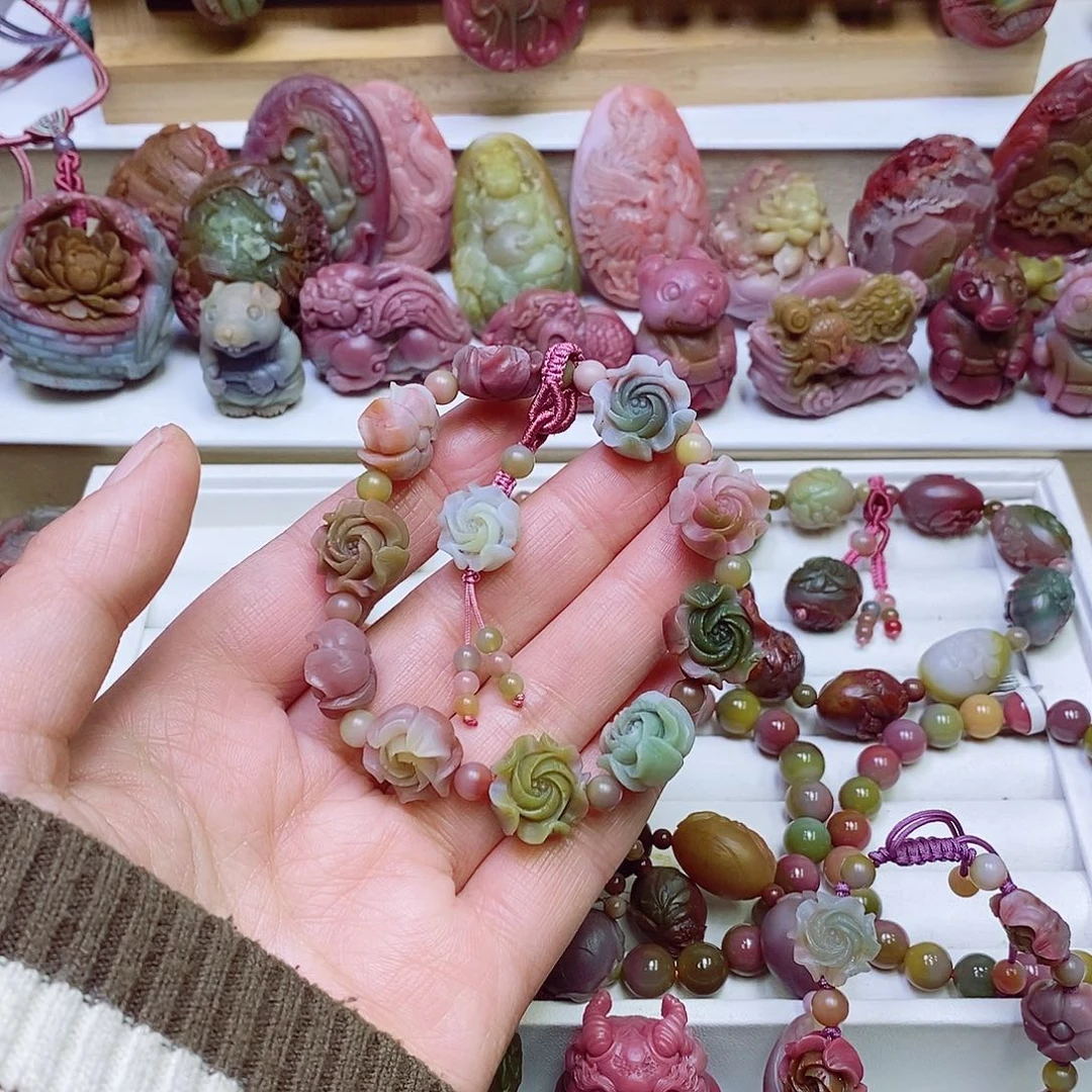 玛瑙/玉髓盐源玛瑙手链未镶嵌刘*