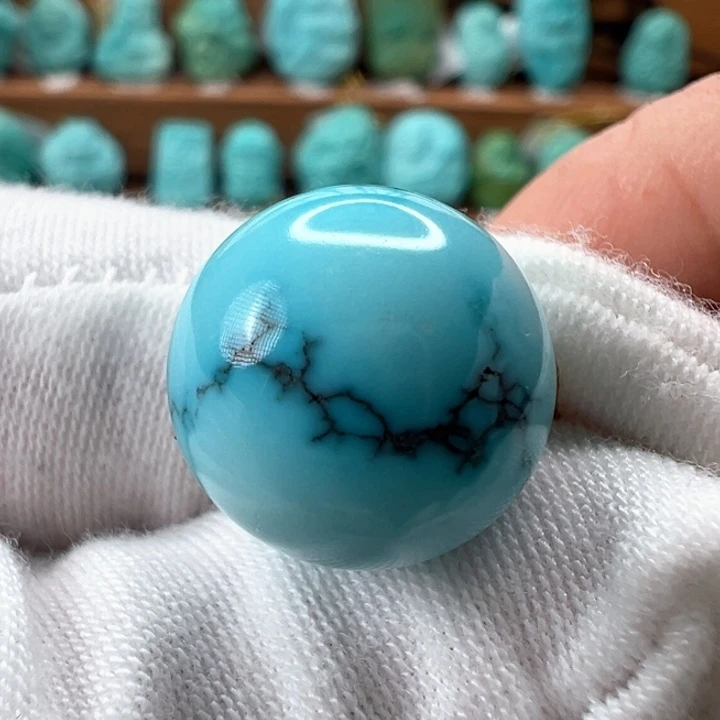 绿松石未镶嵌圆珠14.3mm