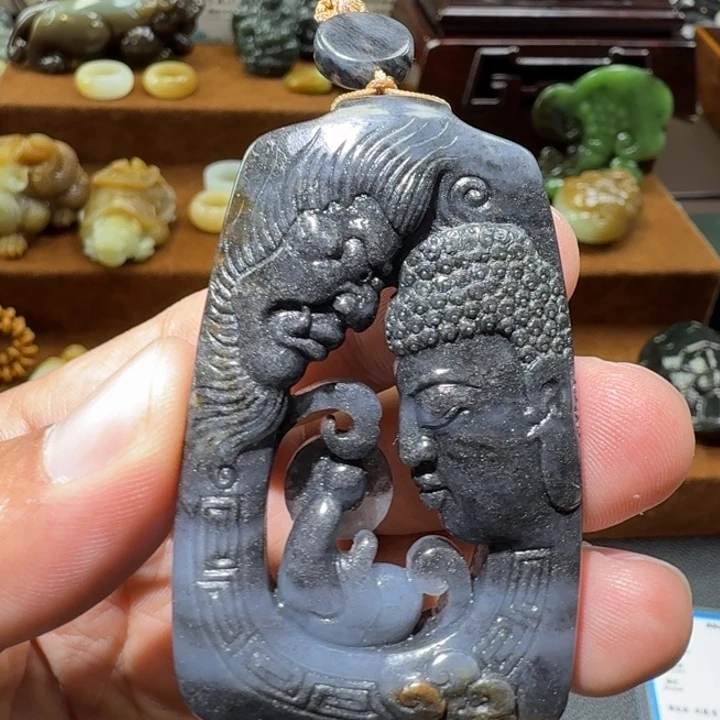 和田玉未镶嵌挂件