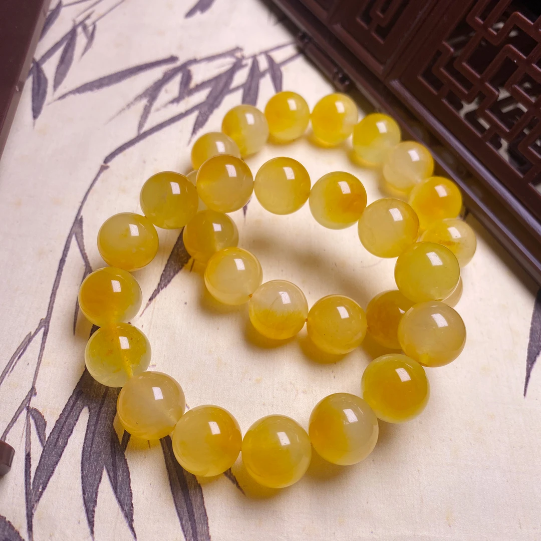 黄飘花14mm手串发一条D36