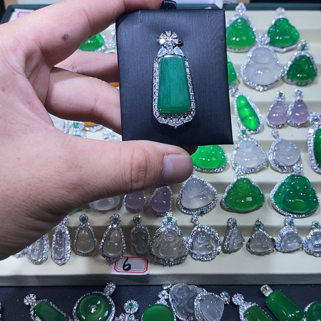 玛瑙/玉髓吊坠未镶嵌15