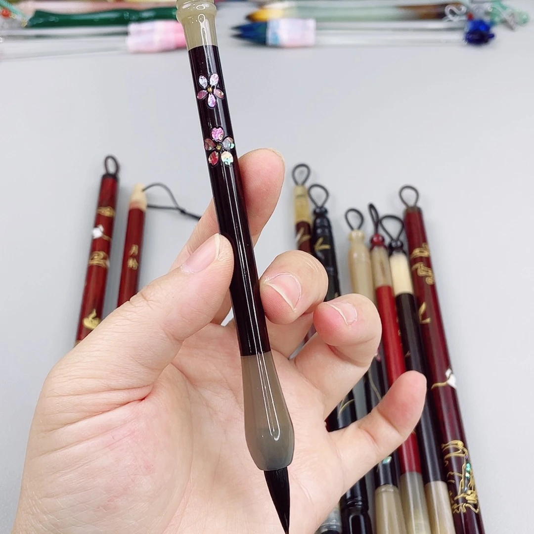 非遗螺钿高货1支，小花黑尖