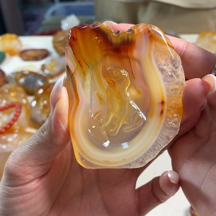 玛瑙/玉髓未镶嵌吊坠(不含链)
