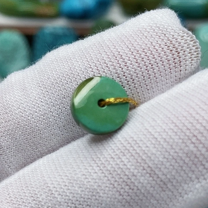 绿松石未镶嵌天然原矿 地大质检