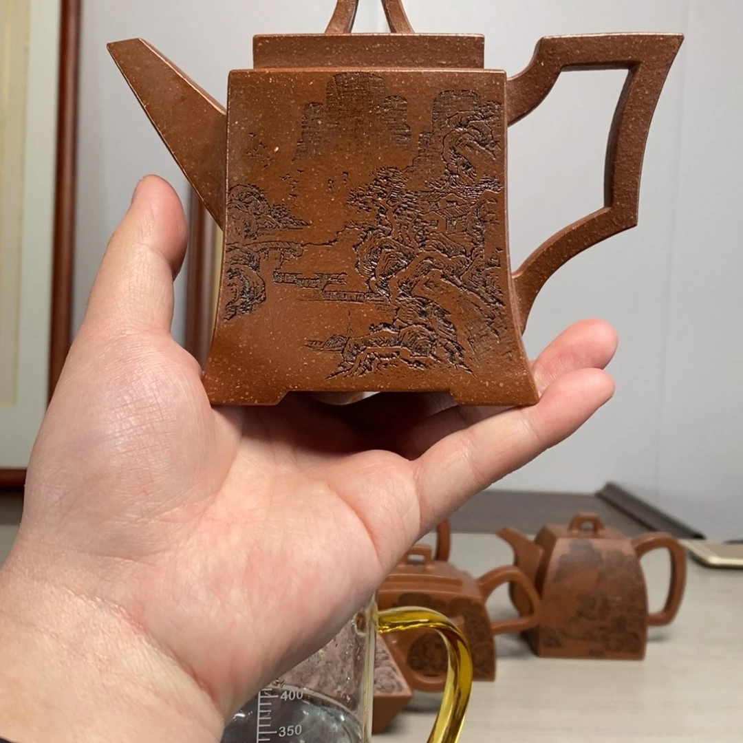 紫砂茶壶原矿泥料传统工艺制作