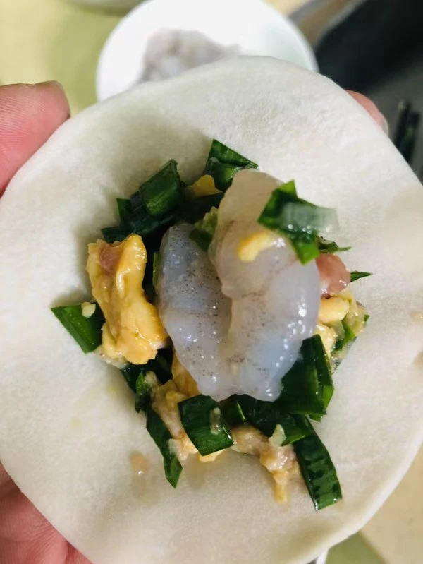 韭菜鸡蛋虾仁水饺