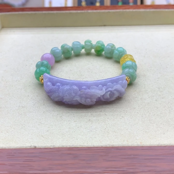 未镶嵌手链翡翠翡翠手链