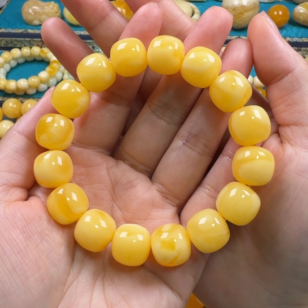 n***e琥珀未镶嵌手链同料