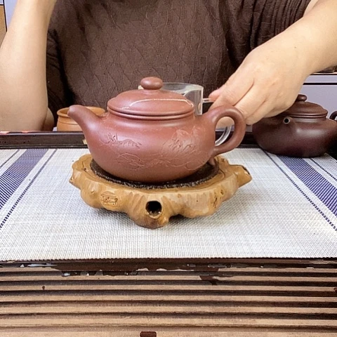 紫砂茶壶宜兴紫砂底槽清30目320c c