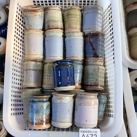 紫砂花盆472微瑕品口径4厘米左右尺寸约