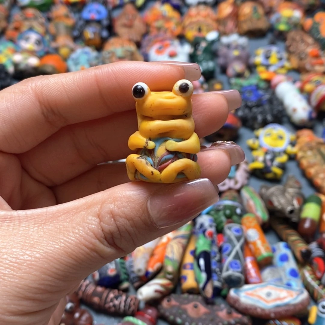 琉璃颈饰印度尼西亚青蛙