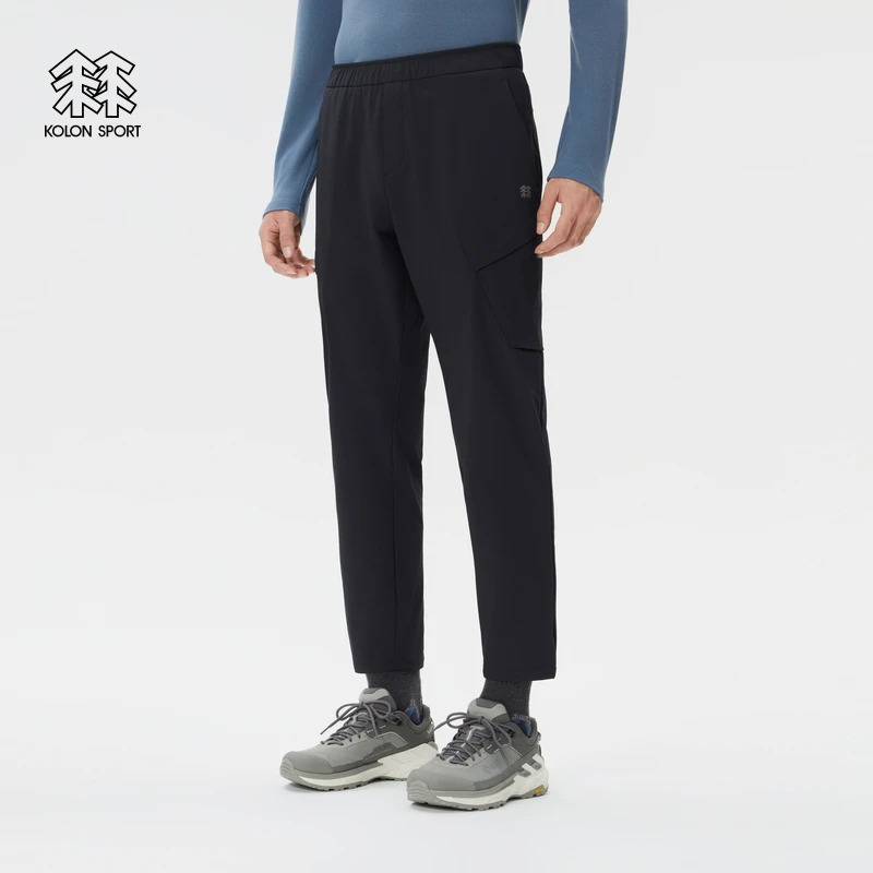 KOLON SPORT可隆软壳裤防泼水防风耐磨透湿男士保暖V-fit热压长裤