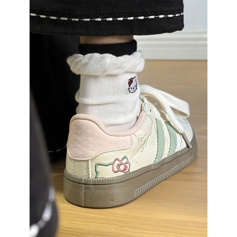 原创芭乐粉色德训鞋女2025夏季新款百搭板鞋运动休闲学生小白鞋潮