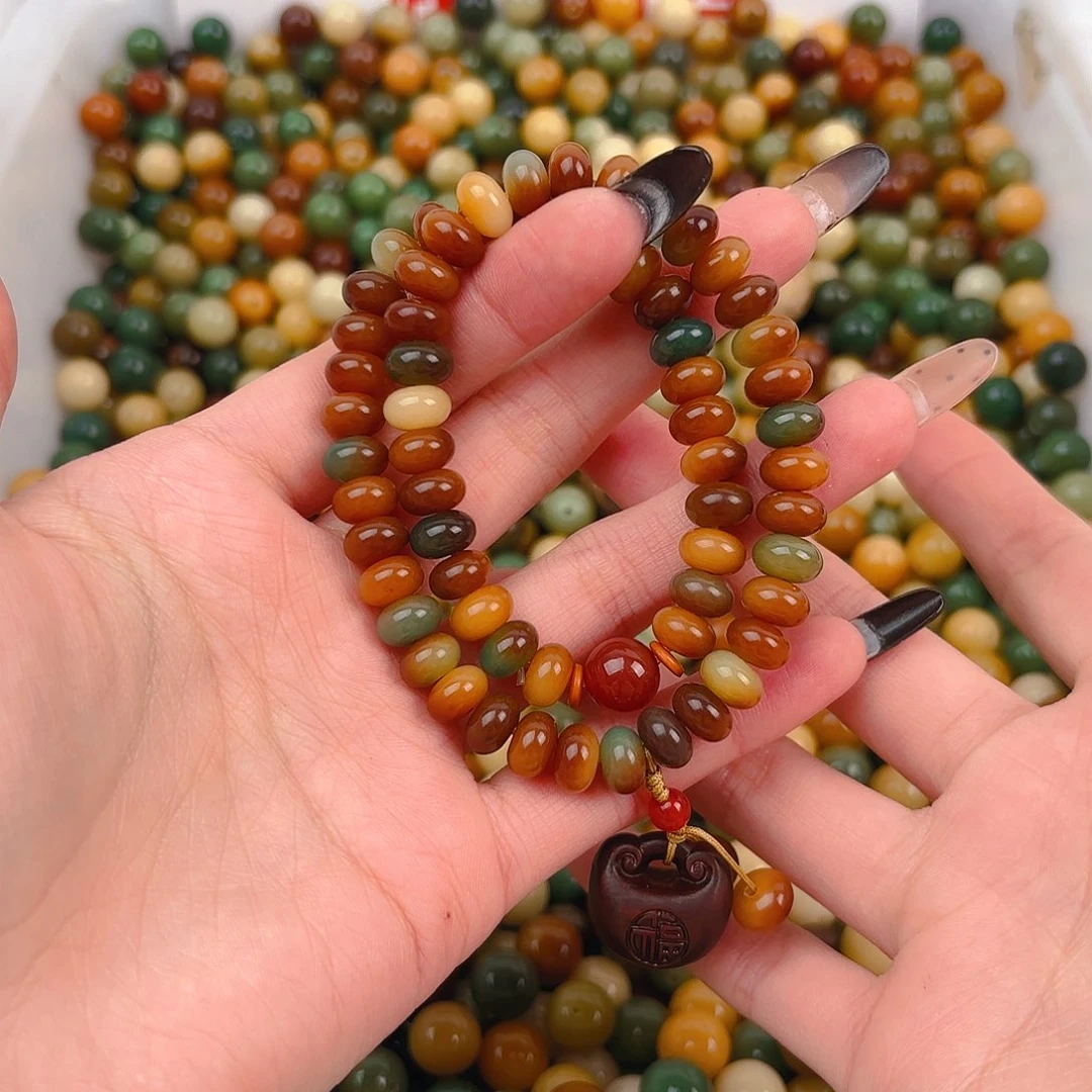 菩提根/象牙果吊坠小敦煌双圈