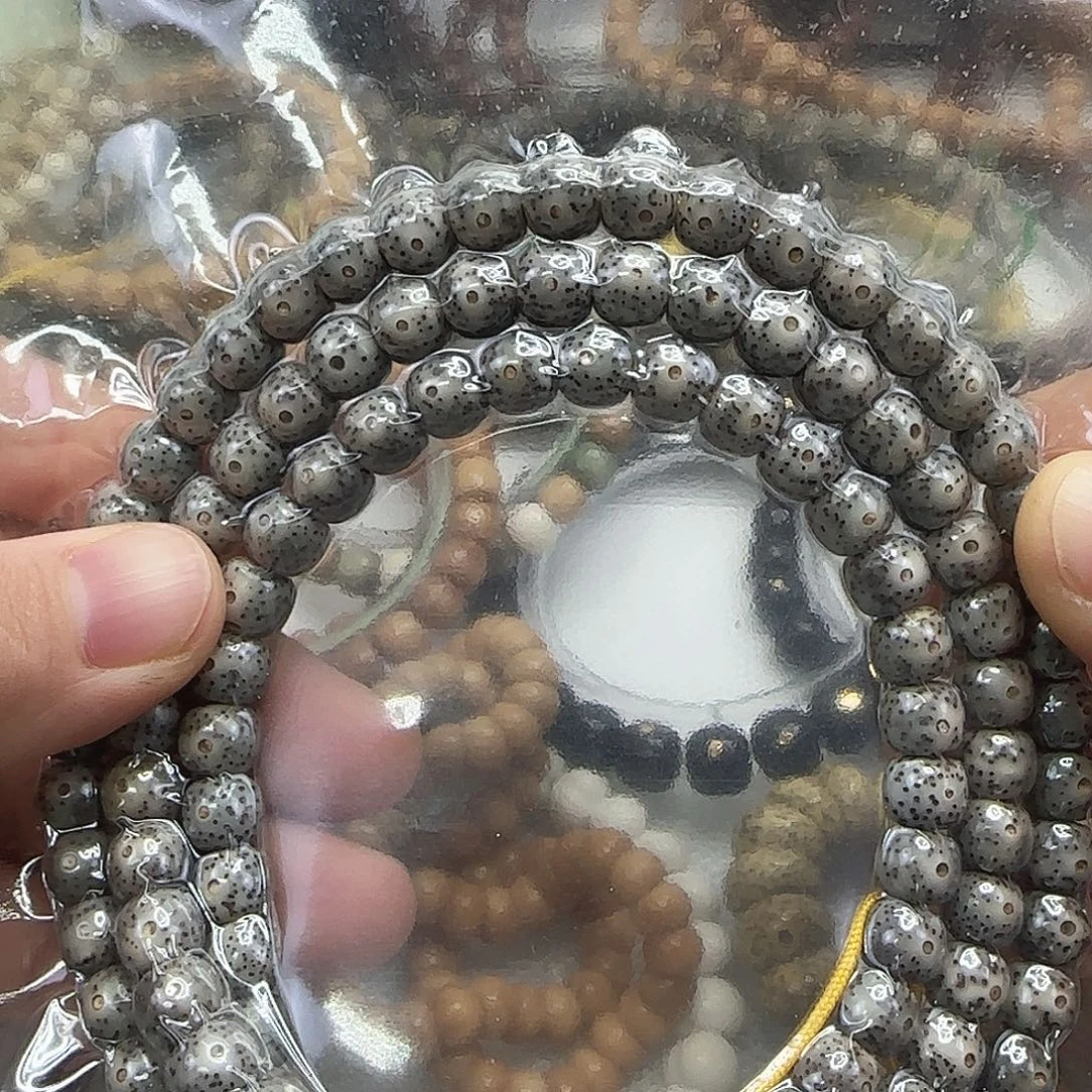 星月菩提手串23王者奶奶灰星月菩提87-108长条