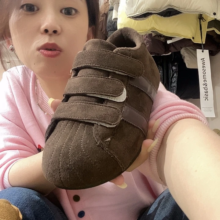 沐***沐37码加绒咖色一双