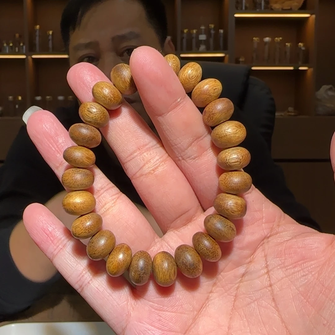 沉香手串单圈白奇算盘1.0/10g多样性发一条